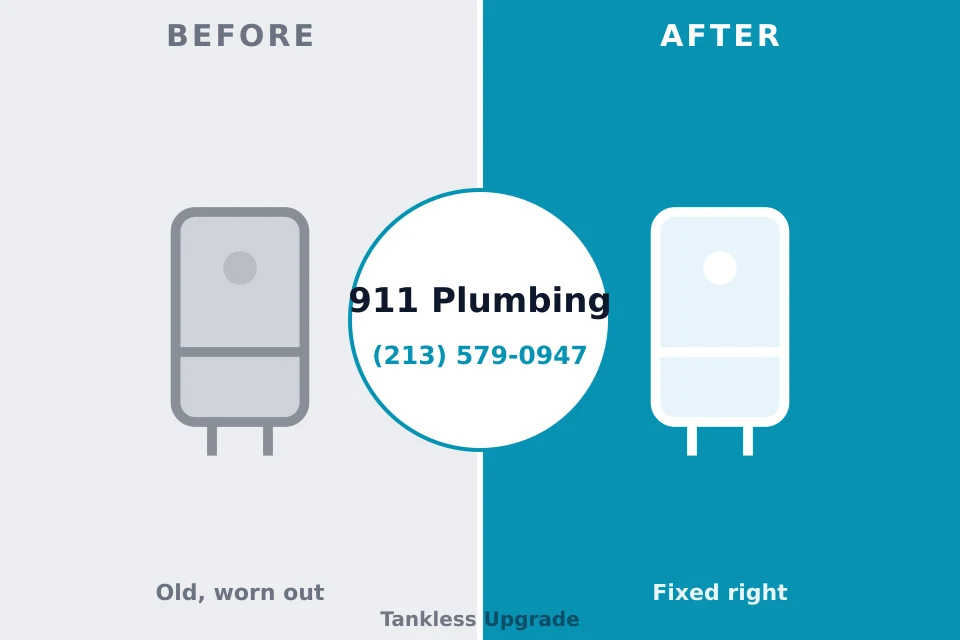 Before and after: plumbing repair Plum Grove, TX